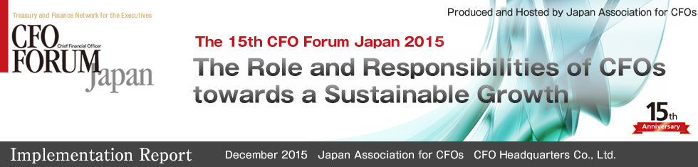 The 15th CFO Forum Japan 2015

