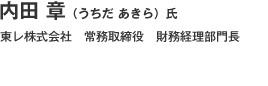 内田 章 氏